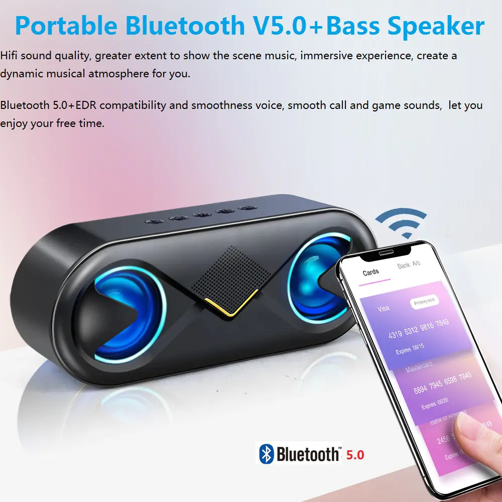 Wireless Bluetooth Speaker - Mini Home Subwoofer